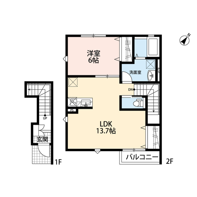 大阪府：Fortunato香里園の賃貸物件画像