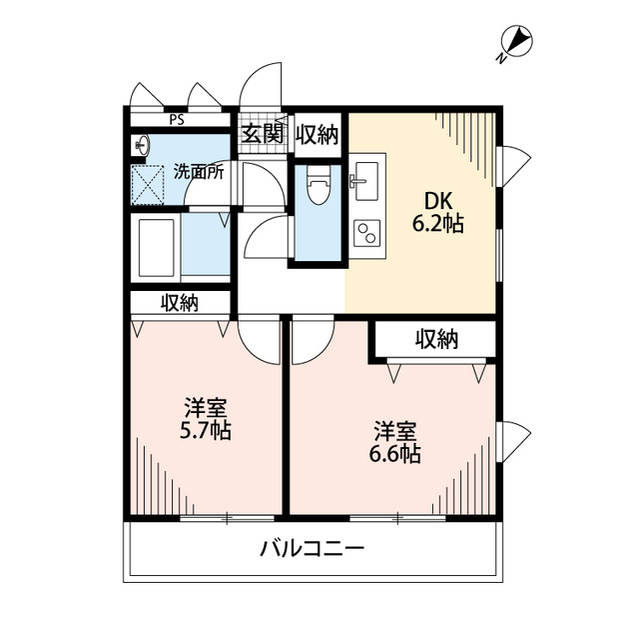 北海道：ダイヤモンドクレスト南柏の賃貸物件画像