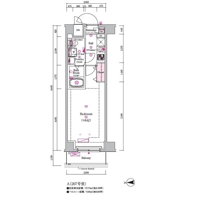 北海道：プレール・ドゥーク亀戸小村井の賃貸物件画像