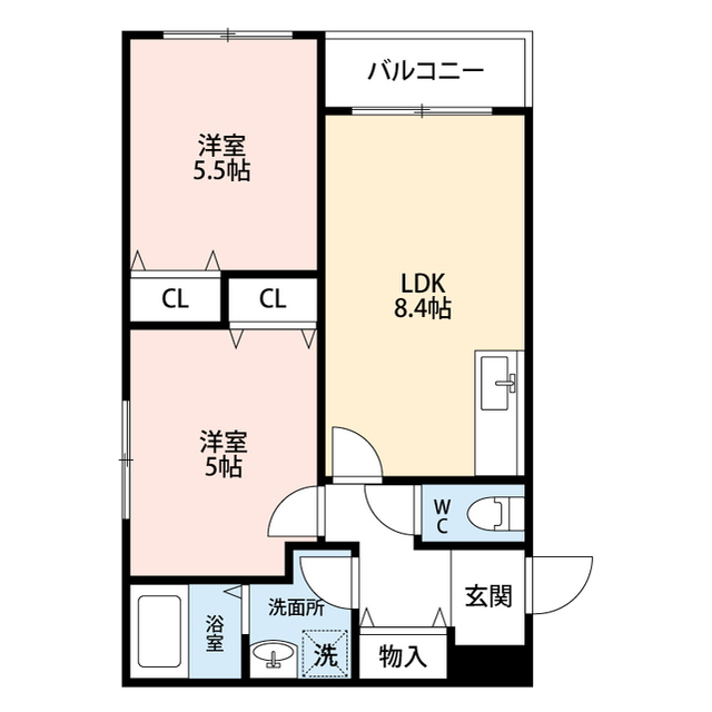 北海道：クレセル利倉東Ⅱの賃貸物件画像